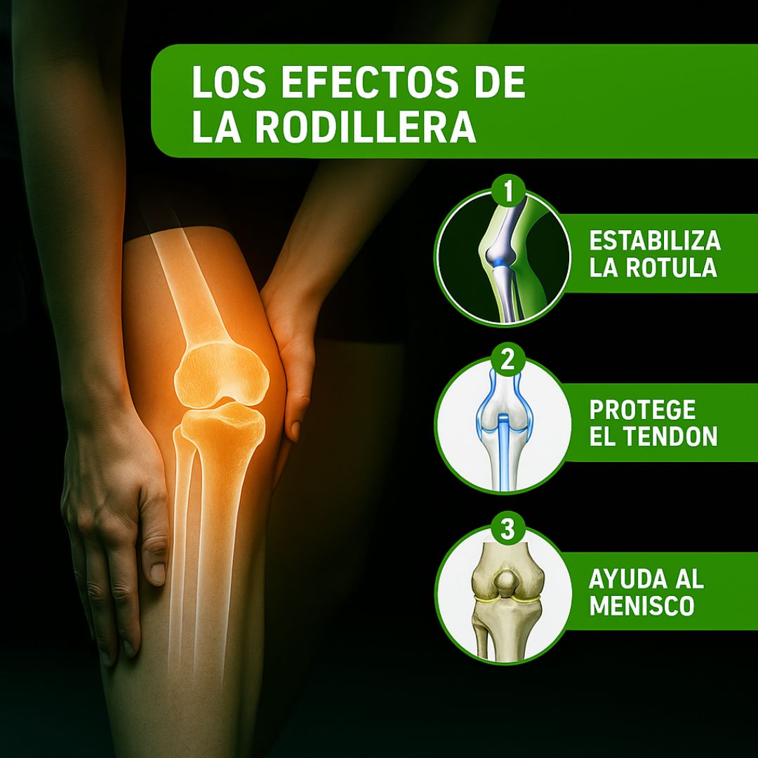 Efectos de la rodillera sobre la rodilla: estabiliza la rótula, protege el tendón y ayuda al menisco – Nexia Market"